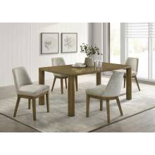 109351-S5 Castlewood 5-piece 71-inch Rectangular Dining Set Brown Oak