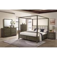 224931KE-S4 Gran Park 4-piece Eastern King Bedroom Set Dark Cocoa
