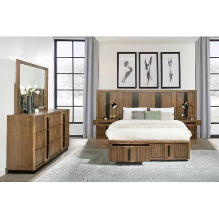 224900KW-S5P Terrace 5-piece California King Panel Bedroom Set Ash Brown
