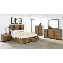 224900KE-S4 Terrace 4-piece Eastern King Bedroom Set Ash Brown