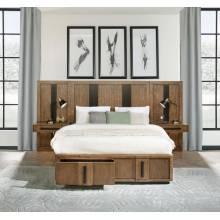 224900KE-S3P Terrace Eastern King Wall Panel Storage Bed Ash Brown