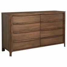 223323 Maderia 8-drawer Dresser Cabinet Walnut