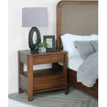 223322 Maderia 2-drawer Nightstand Bedside Table Walnut