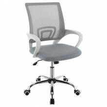802015 Felton Upholstered Adjustable Home Office Desk Chair Grey