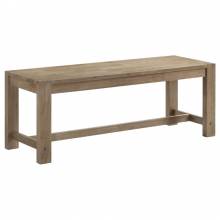 109183 Scottsdale Wood Trestle Base Dining Bench Washed Brown