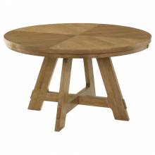 109150 Danvers Round 54-Inch Wood Dining Table Brown Oak