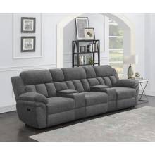 609541T Bahrain 5-piece Upholstered Home Theater Seating Charcoal