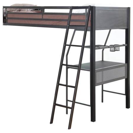 460392 Meyers Twin Loft Add-on Black and Gunmetal