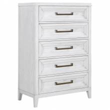 224845 Marielle 5-drawer Bedroom Chest Distressed White