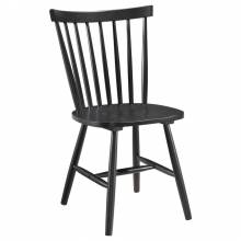 183042 Hollyoak Windsor Spindle Back Dining Side Chairs Black