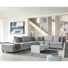 551511-S5A Cambria 5-Piece Upholstered Modular Sectional Grey