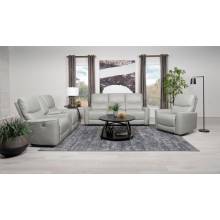 610261P-S3 Greenfield 3-Piece Upholstered Power Reclining Sofa Set Ivory