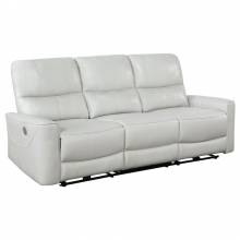 610261P Greenfield Upholstered Power Reclining Sofa Ivory