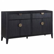 108235 Brookmead 2-Drawer Sideboard Buffet With Storage Cabinet Black