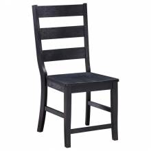 108142 Newport Ladder Back Dining Side Chair Black