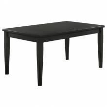 110281 Appleton Rectangular Wood Dining Table Black Washed