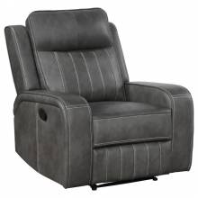 603193 Raelynn Upholstered Recliner Chair Grey