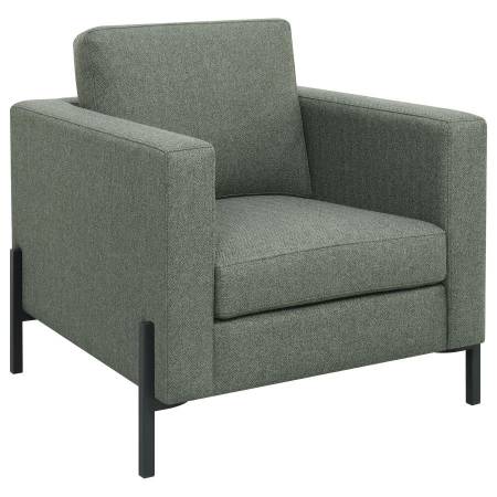 509906 Tilly Upholstered Track Arms Chair Sage