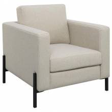 509903 Tilly Upholstered Track Arms Chair Oatmeal