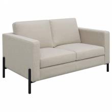 509902 Tilly Upholstered Track Arms Loveseat Oatmeal