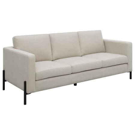 509901 Tilly Upholstered Track Arms Sofa Oatmeal
