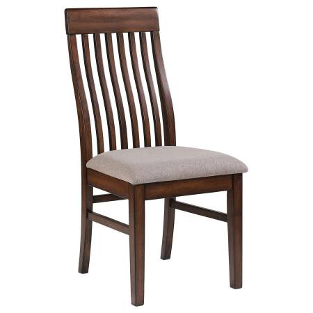 182992 Briarwood Slat Back Dining Side Chair Mango Oak And Brown