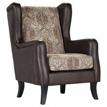 903080 Elmbrook Upholstered Wingback Accent Club Chair Brown