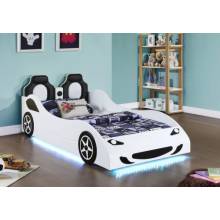 400477 Cruiser Car Themed Twin Bed With Underglow Lights White