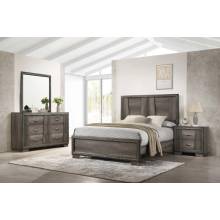 223551KE-S4 Janine 4-Piece Eastern King Bedroom Set Grey