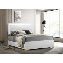 222931KE Marceline Eastern King Bed With LED Headboard White