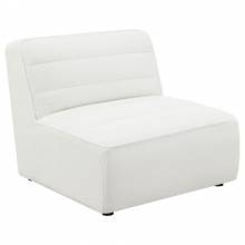 551621 Sunny Upholstered Armless Chair Natural