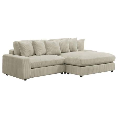 509899 Blaine Upholstered Reversible Sectional Sofa Sand