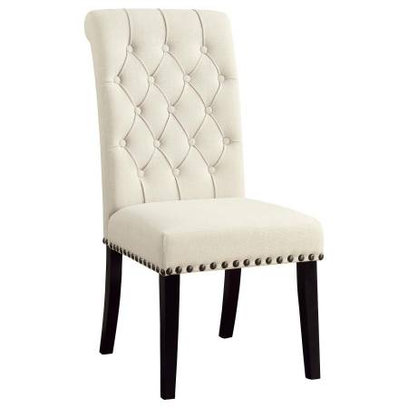 190162 Alana Tufted Back Upholstered Side Chairs Beige (Set Of 2)