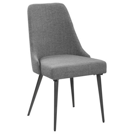 190442 Alan Upholstered Dining Chairs Grey (Set Of 2)