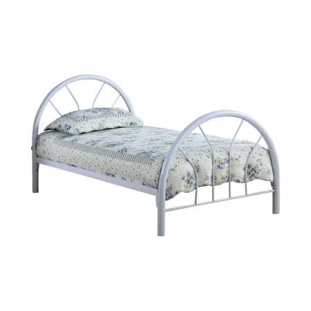 2389W Marjorie Twin Platform Bed White
