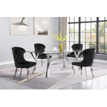 190711-S5 5PC SETS DINING TABLE + 4 SIDE CHAIRS