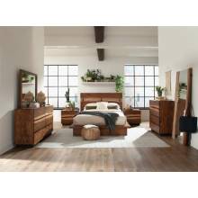 223250KW-S4 Winslow California King Bedroom Set Smokey Walnut and Coffee Bean