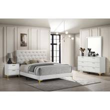 224401KE-S4 Kendall 4-Piece Eastern King Bedroom Set White