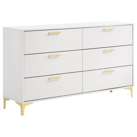 224403 Kendall 6-Drawer Dresser White