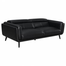 509921 Shania Track Arms Sofa With Tapered Legs Black