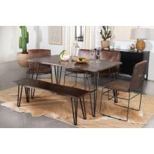 193851-S5 5PC SETS SDINING TABLE + 4 SIDE CHAIRS