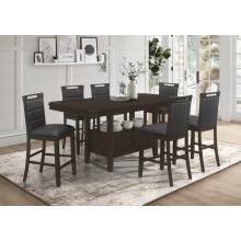 193108-S5 5PC SETS COUNTER HT TABLE + 4 CHAIRS