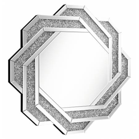 961617 Wall Mirror With Braided Frame Dark Crystal