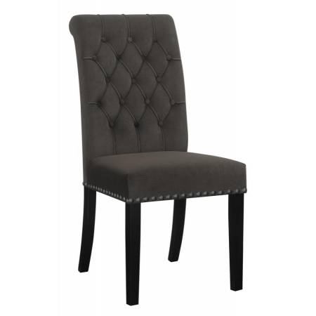 115172 Upholstered Tufted Side Chairs with Nailhead Trim