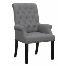 115163 Upholstered Tufted Arm Chair with Nailhead Trim