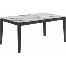 115111WG Stevie Rectangular Dining Table with Faux Marble Top