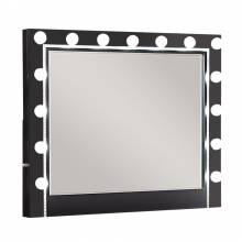 223364 Eleanor Black Rectangular Mirror with Light