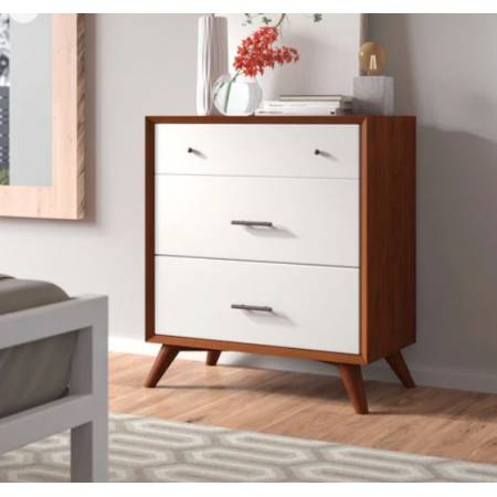 999-04 Flynn Small Chest, Acorn & White