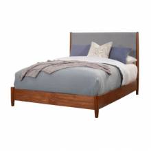 999-01Q Flynn Panel Bed, Acorn/Grey