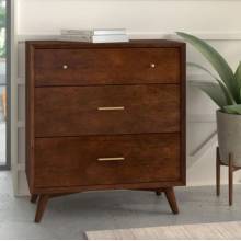 966WAL-04 Flynn Small Chest, Walnut